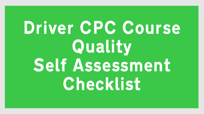 Driver Assessment Checklist